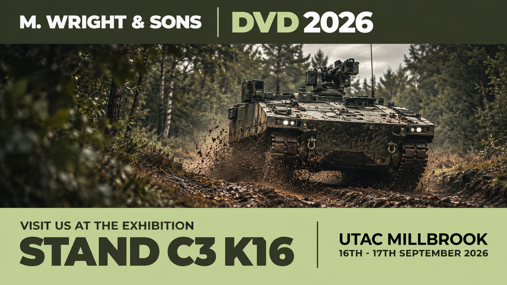 M. Wright & Sons at DVD 2026 – Stand C3 K162026, 10_41_44 AM M. Wright & Sons exhibiting at DVD 2026 at UTAC Millbrook, Stand C3 K16